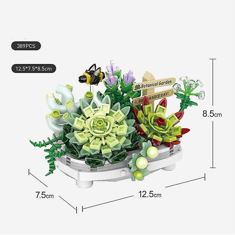Foto 2 pulgar | Venta Internacional - Maqueta De Bloques Para Ramos De Flores, Suculentas Y Bonsáis, Diy Assem
