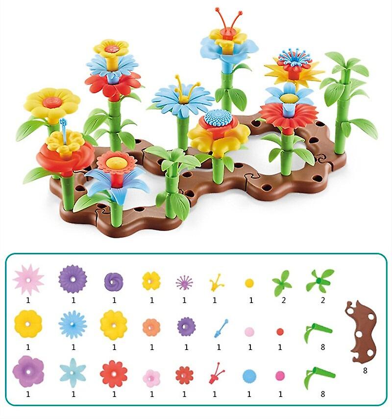 Foto 2 pulgar | Venta Internacional - Set De Construcción De Juegos Garden Flower Para Niñas De 3 A 6 Años