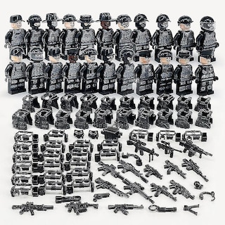 Foto 3 | Venta Internacional - Set De Minifiguras De Juguete, 22 Unidades, De Swat Police, Color Negro, Para Niños Mayores De