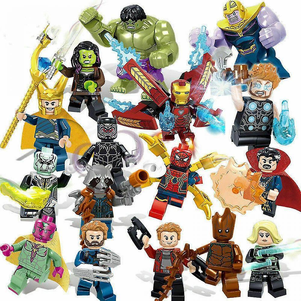 Foto 3 pulgar | Venta Internacional - Set De Minifiguras Super Heroes Avengers Infinity War X16