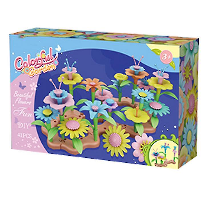Foto 3 pulgar | Venta Internacional - Juego De Juguetes Para Construir Jardines De Flores, Juguetes Para Actividades Educativas