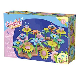 Foto 2 | Venta Internacional - Juego De Juguetes Para Construir Jardines De Flores, Juguetes Para Actividades Educativas