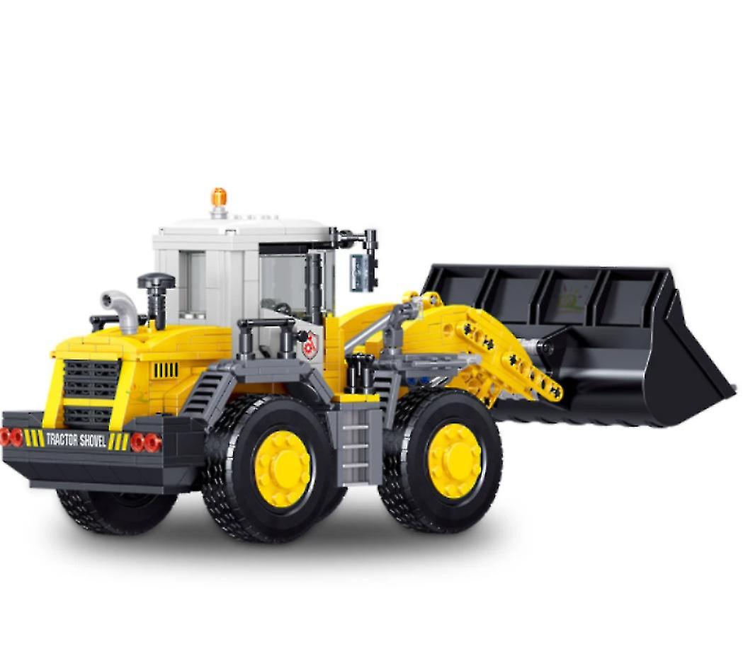 Foto 4 pulgar | Venta Internacional - Carretilla Elevadora Building Block Toy Huiqibaotoys Engineering