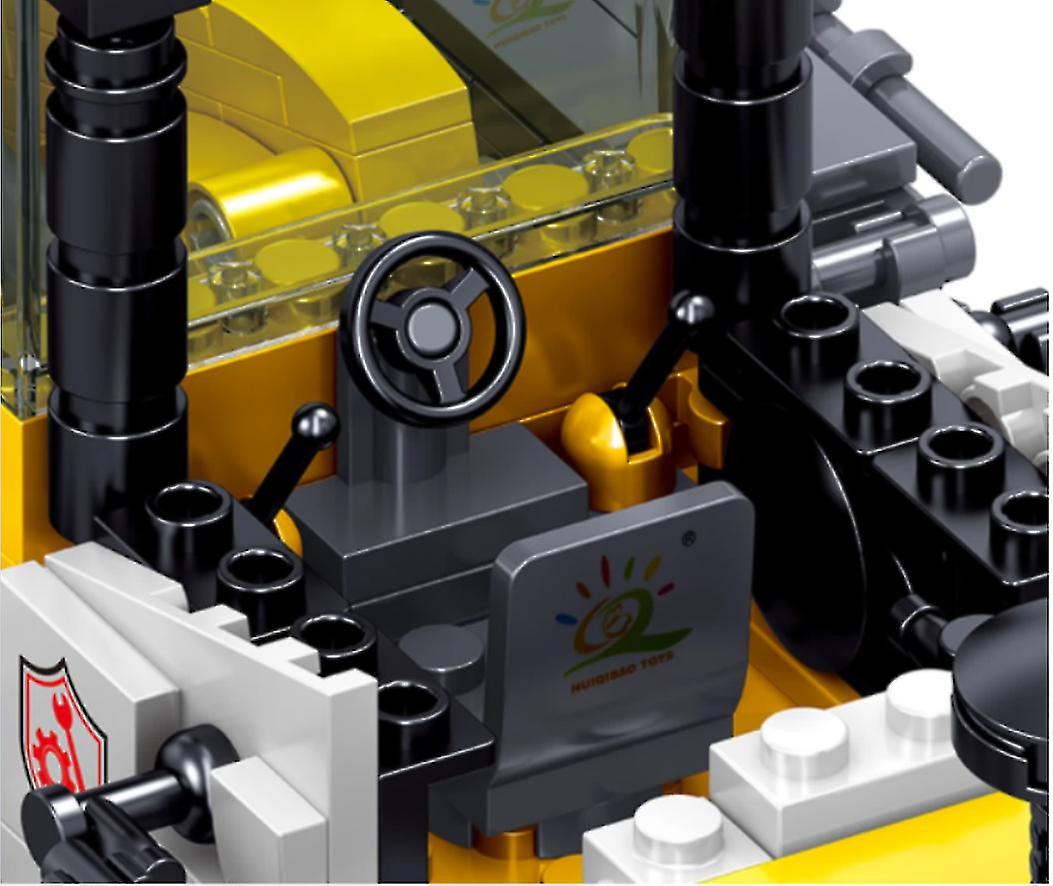 Foto 5 pulgar | Venta Internacional - Carretilla Elevadora Building Block Toy Huiqibaotoys Engineering