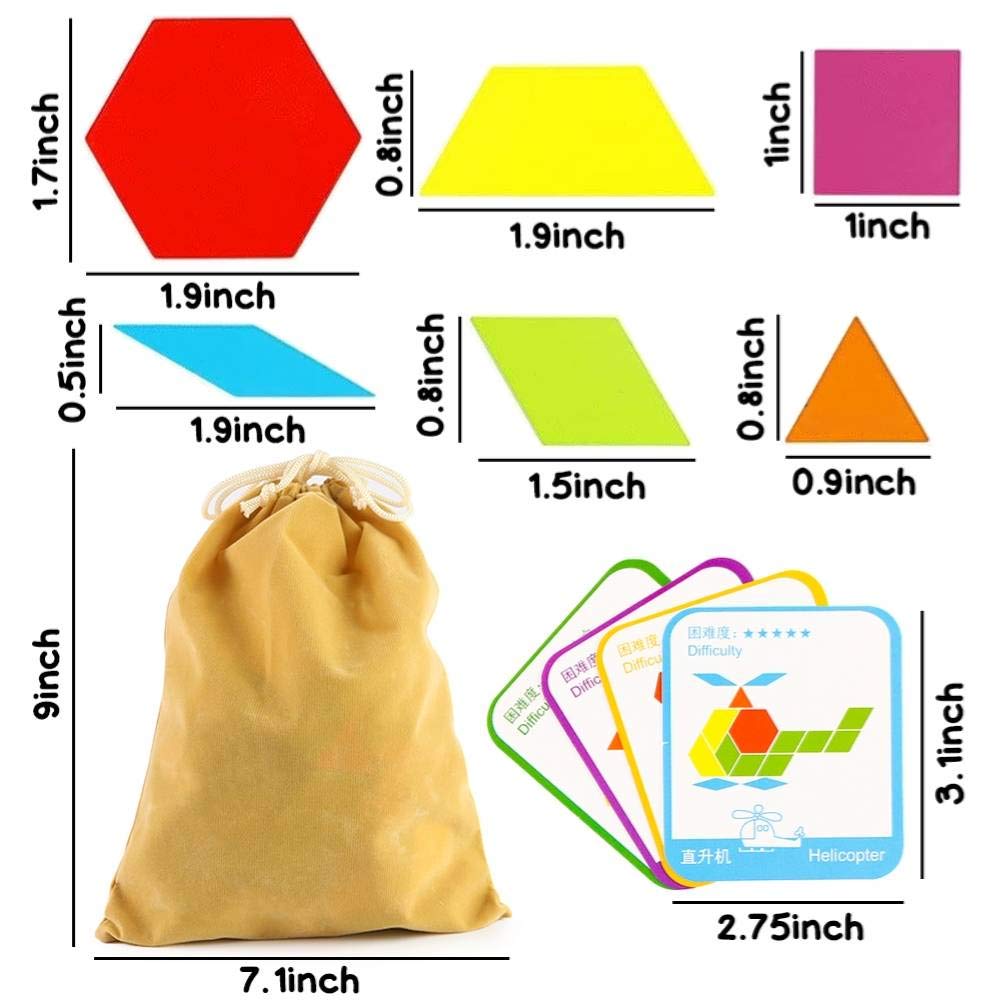 Foto 2 | Venta Internacional - Pattern Blocks Lovestown 209 Unidades De Madera Con Tarjetas Para Niños