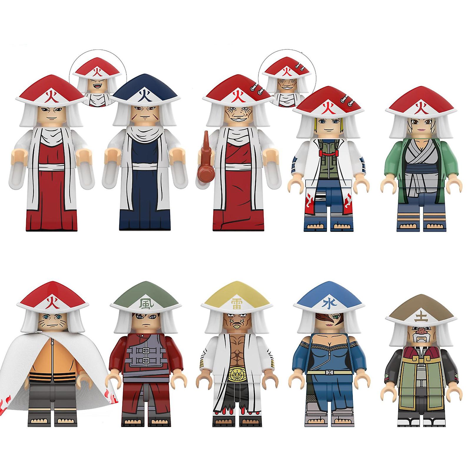 Venta Internacional - Minifigura Ensamblada De Juguete, 10 Unidades, Uzumaki Naruto, 4,5 Cm, Abs Plas