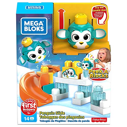 Foto 9 pulgar | Venta Internacional - Toy Mega Bloks Peek A Blocks Penguin Slide Con Big Building B