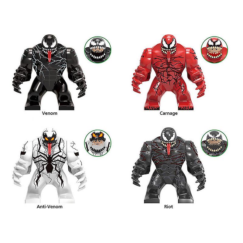 Venta Internacional - Ensamblaje De Juguetes Venom Riot Para Niños, 4 Unidades, Sin Instrucciones