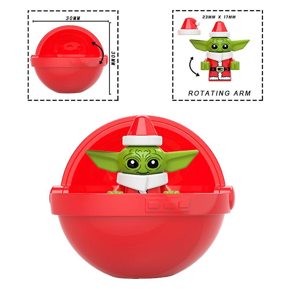 Foto 4 pulgar | Venta Internacional - Minifigura De Acción Hmwy-christmas Baby Yoda In Cot Pod