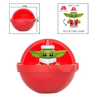 Foto 3 | Venta Internacional - Minifigura De Acción Hmwy-christmas Baby Yoda In Cot Pod