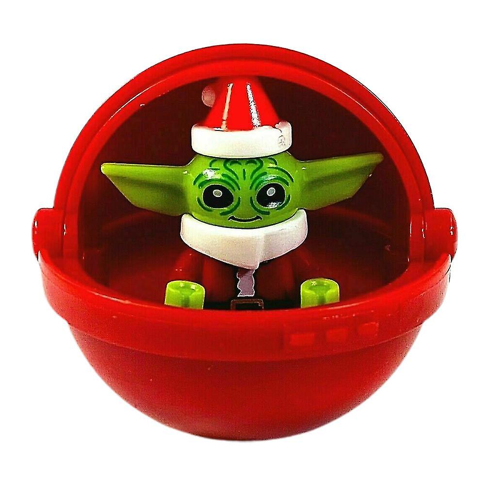 Foto 5 pulgar | Venta Internacional - Minifigura De Acción Hmwy-christmas Baby Yoda In Cot Pod