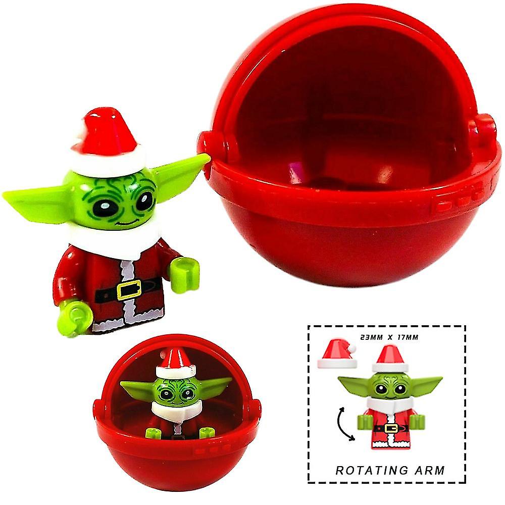 Foto 5 | Venta Internacional - Minifigura De Acción Hmwy-christmas Baby Yoda In Cot Pod