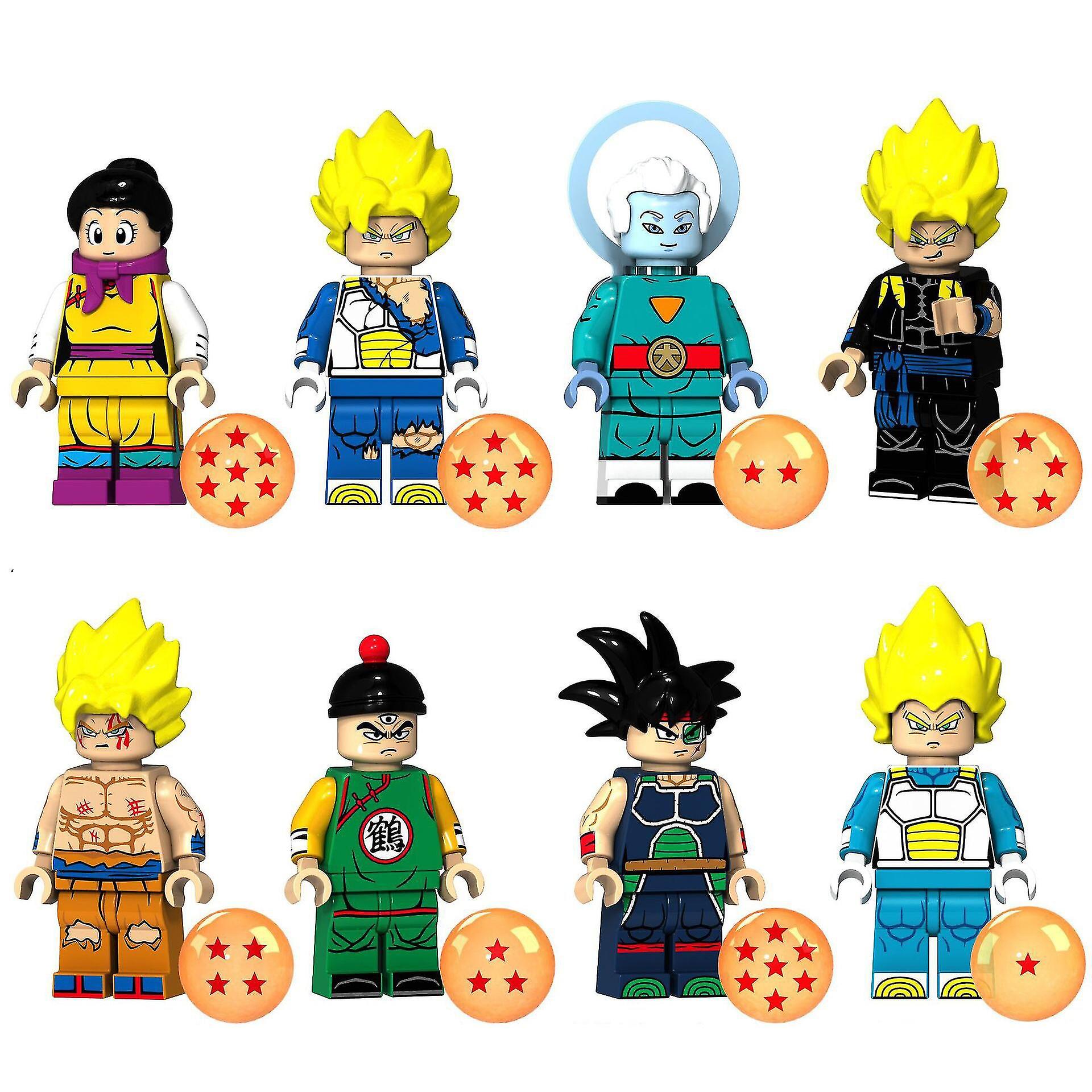 Venta Internacional - Bloques De Construcción Sajy Anime Dragon Ball Z Guko Vegeta, 8 Unidades