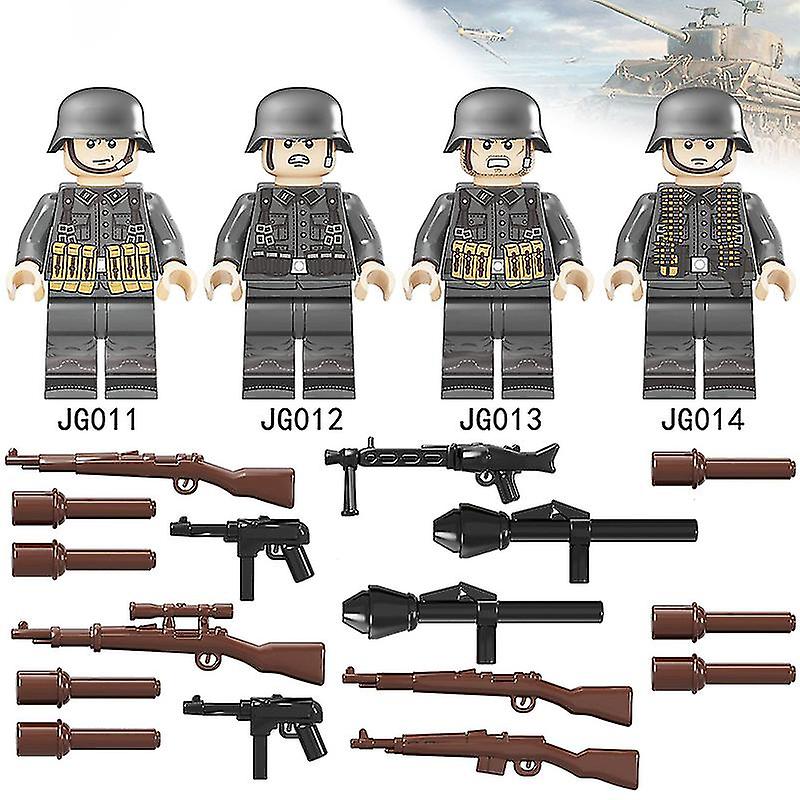 Venta Internacional - Bloques De Construcción: Soldados Del Ejército Militar De Alemania Con Armas