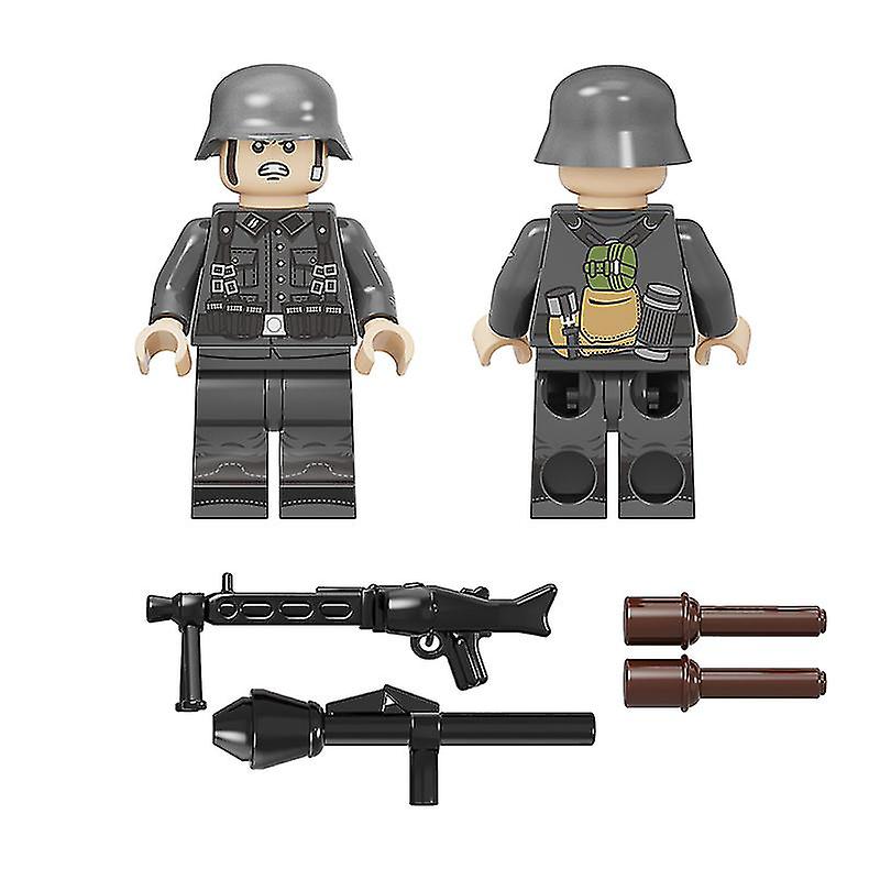 Foto 4 pulgar | Venta Internacional - Bloques De Construcción: Soldados Del Ejército Militar De Alemania Con Armas
