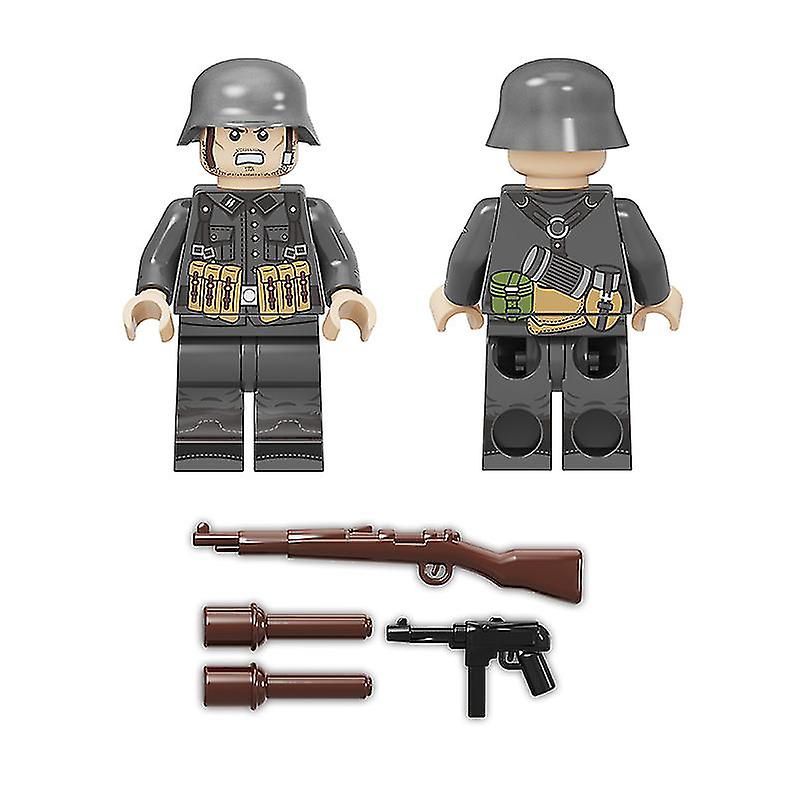 Foto 4 | Venta Internacional - Bloques De Construcción: Soldados Del Ejército Militar De Alemania Con Armas