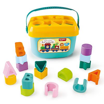 Venta Internacional - Bloques Coloridos Para Aprender Letras Con Cubo De Almacenamiento