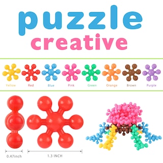 Foto 2 | Venta Internacional - Juguetes Stem Building Blocks Tomyou Para Niños De Más De 3 Años, 200 Piezas
