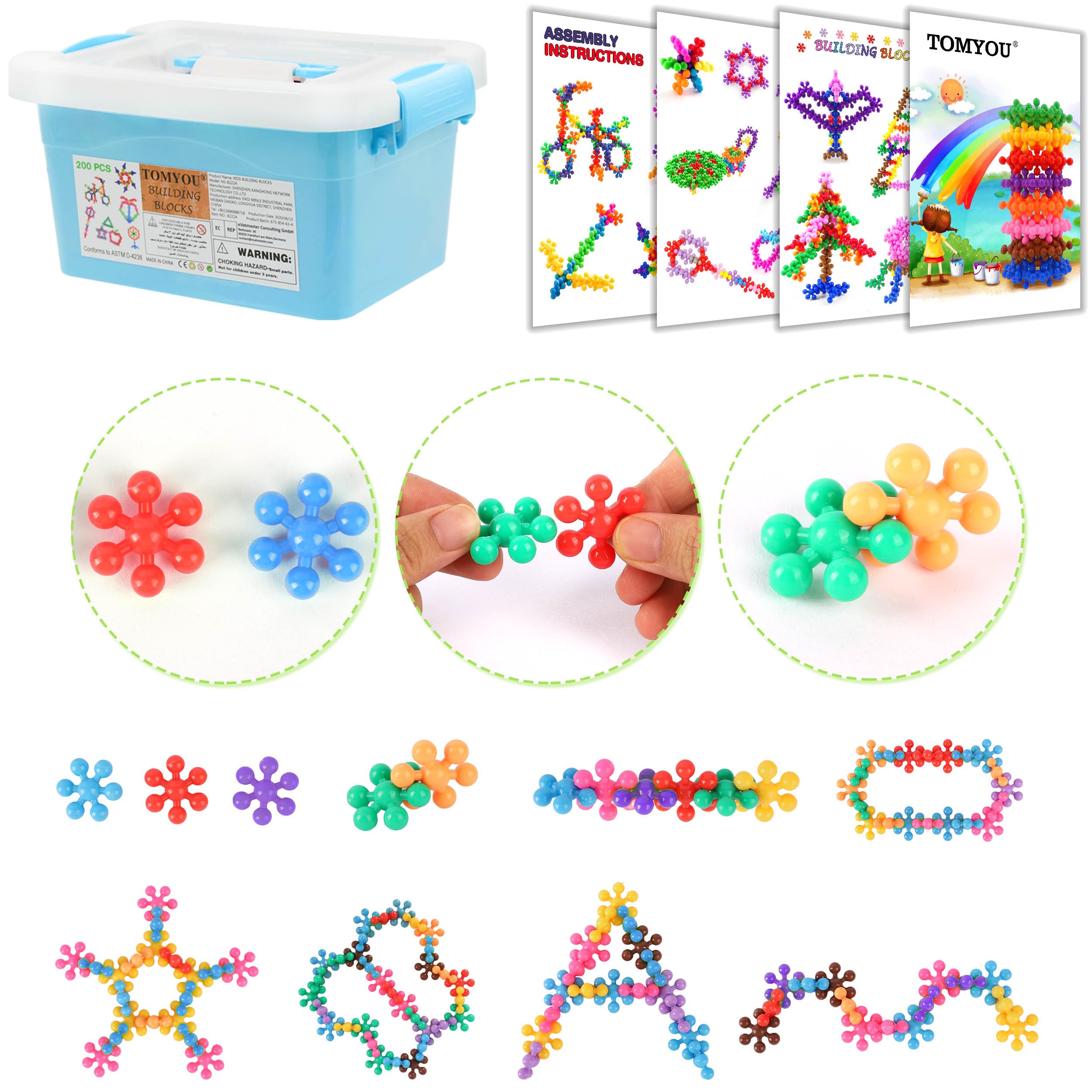 Foto 3 | Venta Internacional - Juguetes Stem Building Blocks Tomyou Para Niños De Más De 3 Años, 200 Piezas