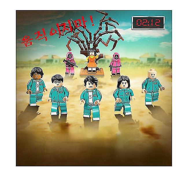 Foto 3 pulgar | Venta Internacional - Building Blocks Squid Game 123 Wooden Para Niños