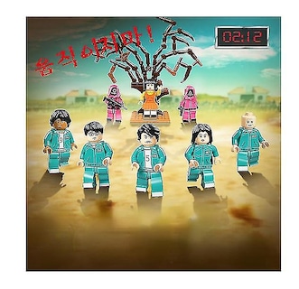 Foto 2 | Venta Internacional - Building Blocks Squid Game 123 Wooden Para Niños