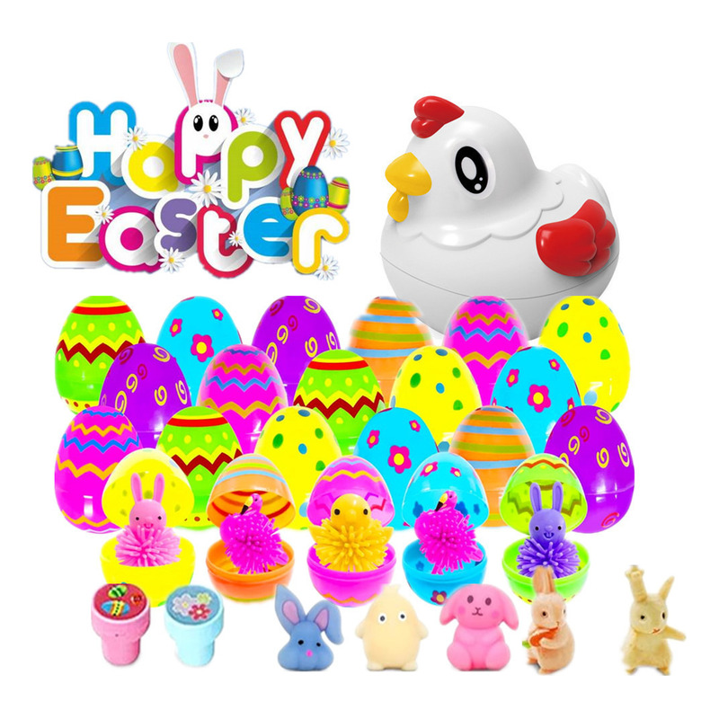 Venta Internacional - Huevos De Pascua Building Blocks, Regalo Para Fiestas Infantiles, 12 Unidades