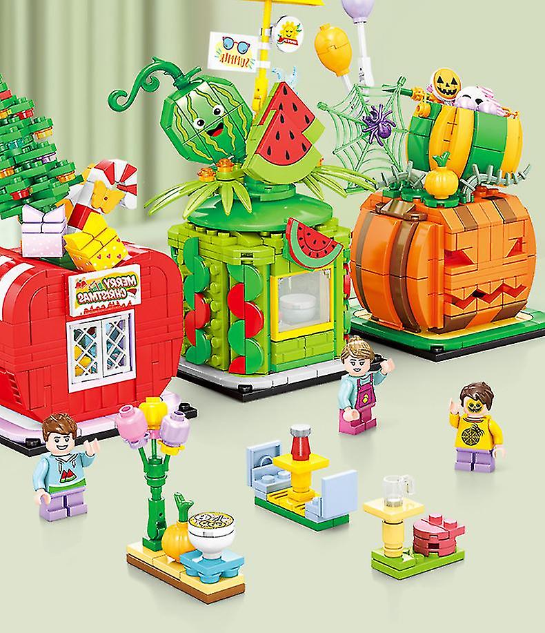 Foto 5 pulgar | Venta Internacional - Lámpara Building Block Diy Para Niños De 4 A 6 Años, Con 200-400 Piezas