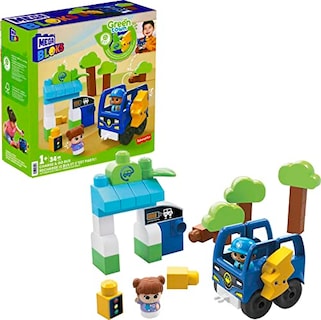 Foto 1 | Venta Internacional - Remolque Building Blocks Mega Bloks Fisher Price Para Niños Pequeños, Color Verde