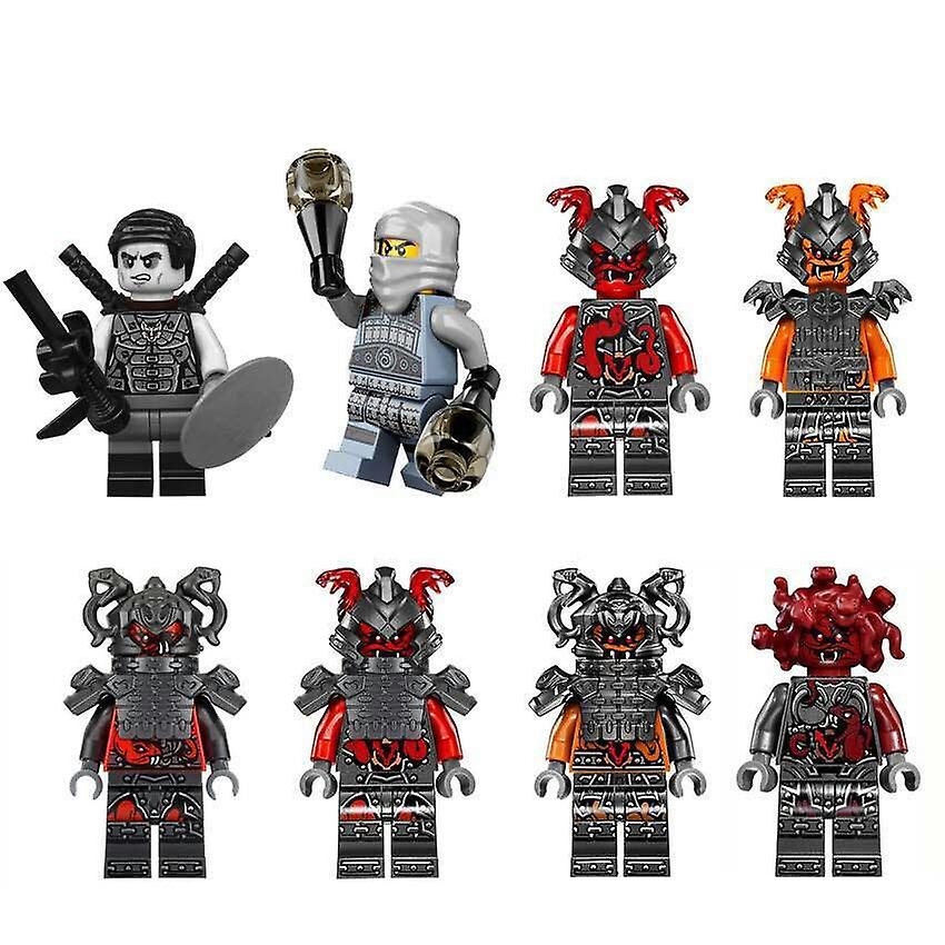 Foto 2 pulgar | Venta Internacional - Set De Minifiguras De Acción De Juguete Ninjago, 8 Piezas