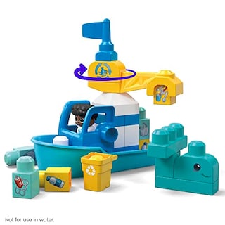 Foto 4 | Venta Internacional - Juguete De Construcción Mega Bloks Fisher Price Preschool Green Tow