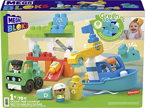 Foto 7 pulgar | Venta Internacional - Juguete De Construcción Mega Bloks Fisher Price Preschool Green Tow
