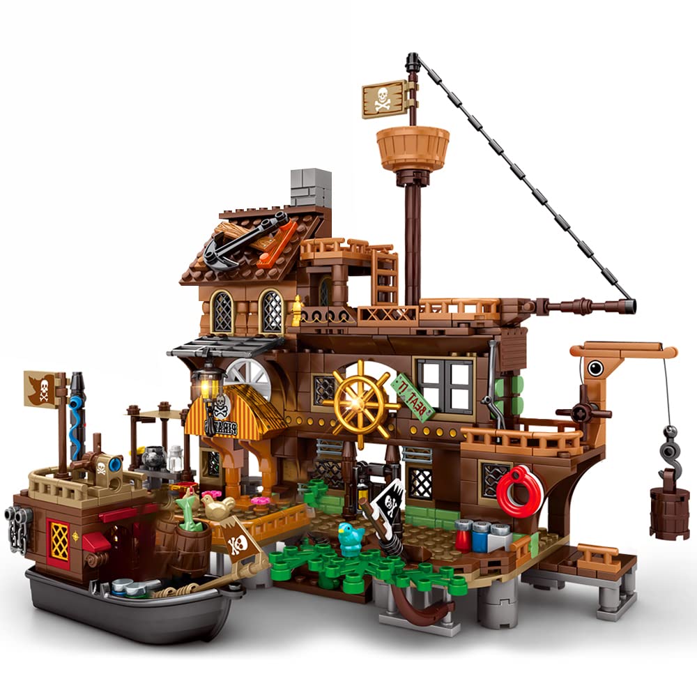 Foto 2 pulgar | Venta Internacional - Juego De Ladrillos De Construcción Mesiondy Pirate Ship 573 Piezas Para Niños Mayores De 8 Años