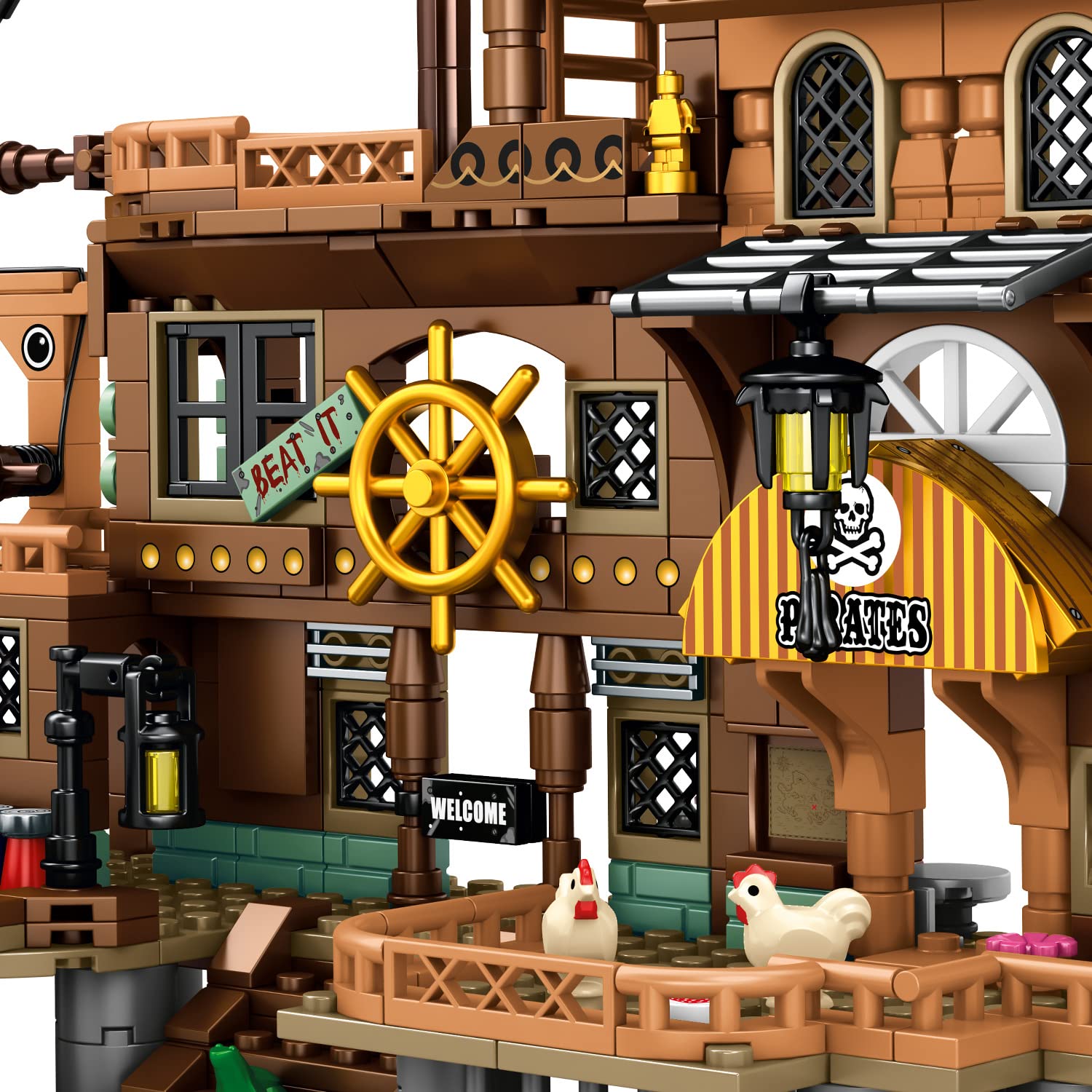 Foto 5 | Venta Internacional - Juego De Ladrillos De Construcción Mesiondy Pirate Ship 573 Piezas Para Niños Mayores De 8 Años