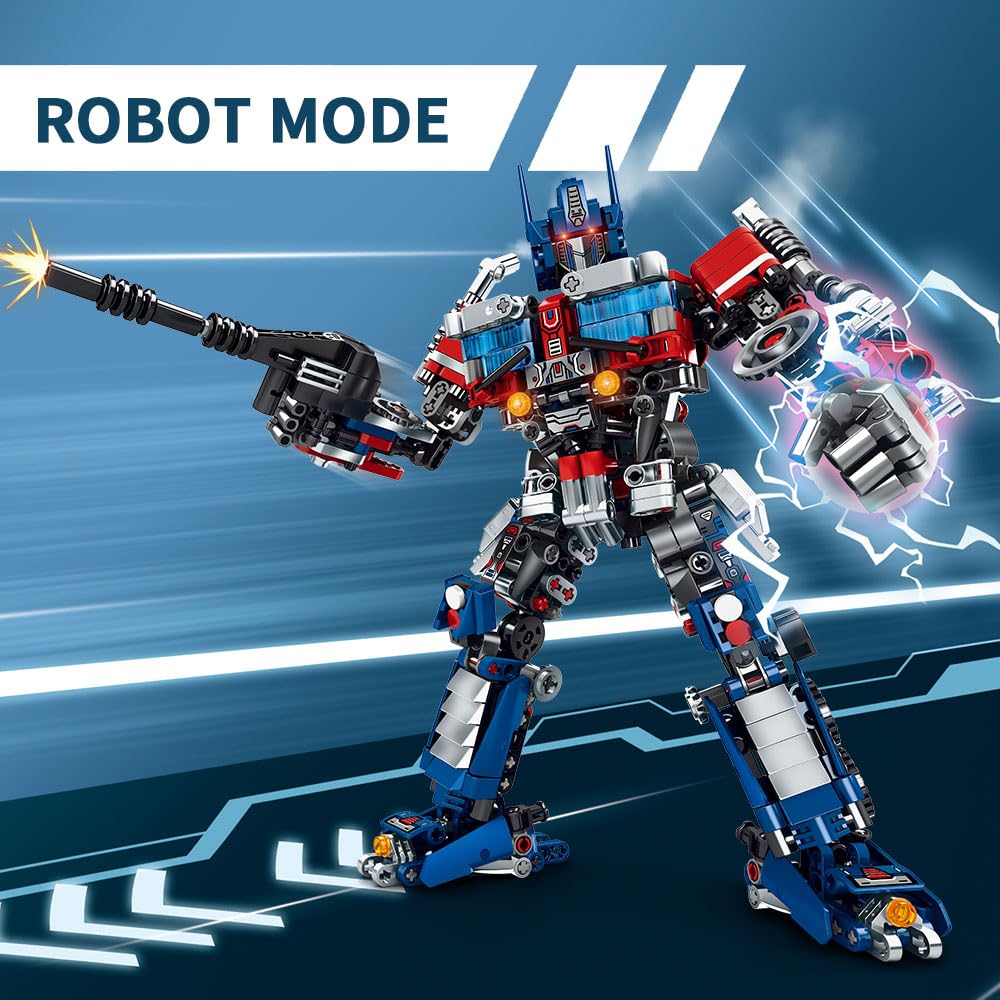 Foto 4 | Venta Internacional - Set De Juguetes De Construcción Mesiondy Transform Robot Con 786 Piezas