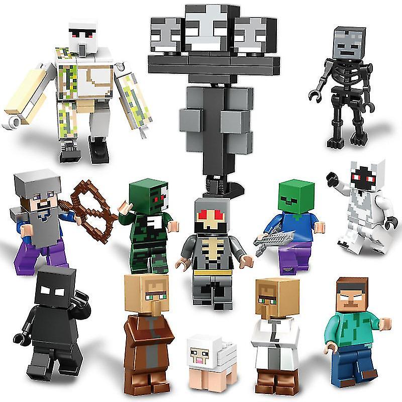 Foto 2 pulgar | Venta Internacional - Set De Figuras Minecraft, 13 Piezas, 3-7 Cm, Plástico Abs, Para Niños A Partir De 3 Años