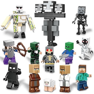 Foto 1 | Venta Internacional - Set De Figuras Minecraft, 13 Piezas, 3-7 Cm, Plástico Abs, Para Niños A Partir De 3 Años