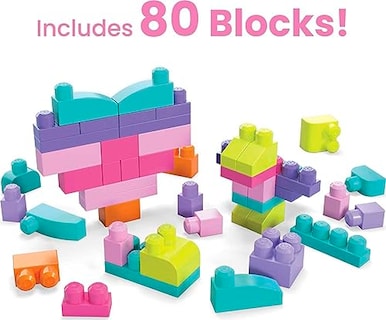Foto 3 | Venta Internacional - Bolsa Grande Building Blocks Mega Bloks Fisher-price Para Niños Pequeños