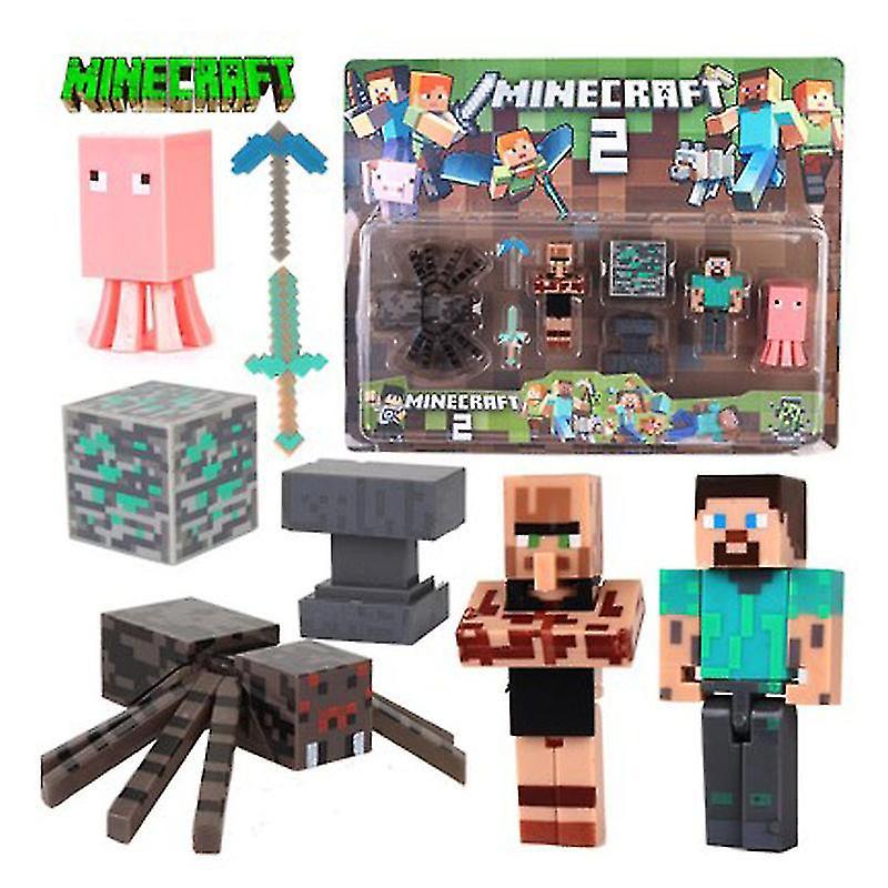 Venta Internacional - Bloque De Construcción, Minifigura, Juguete De Minecraft, Plástico Abs