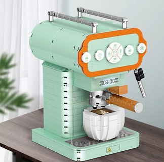 Foto 1 | Venta Internacional - Simulación De Máquina De Café Building Block, 640 Piezas