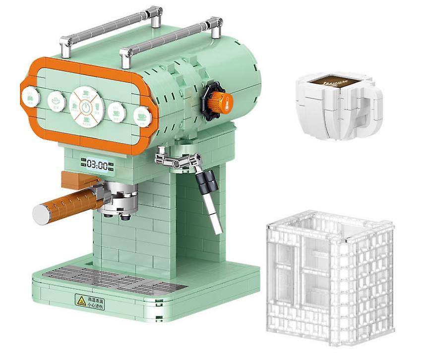 Foto 2 | Venta Internacional - Simulación De Máquina De Café Building Block, 640 Piezas