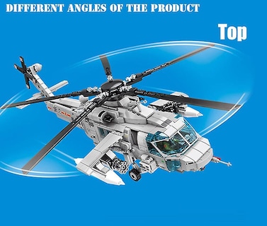 Foto 2 | Venta Internacional - Helicóptero De Juguete Building Blocks Para Niños Con Material Abs
