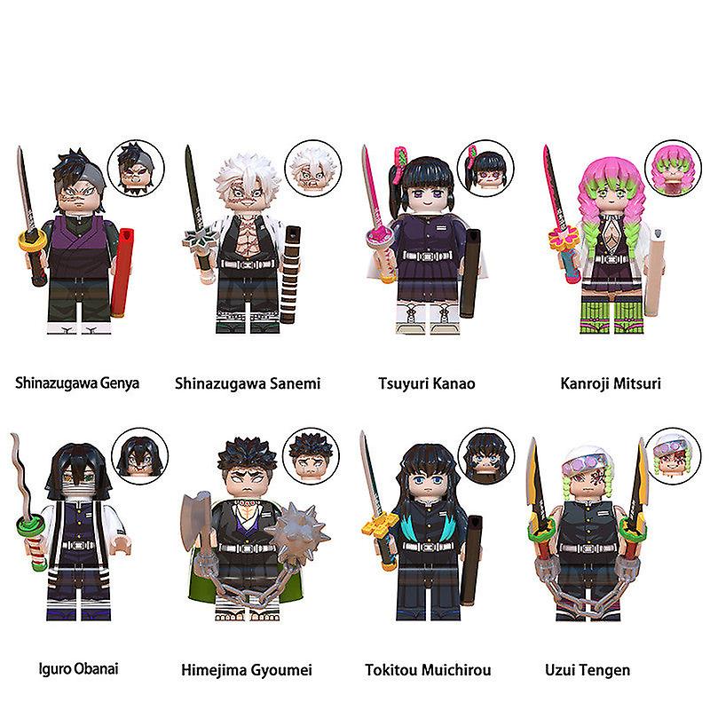Foto 2 pulgar | Venta Internacional - Set De Minifiguras Ghost Slayer, Figuras De Acción De 8 Piezas