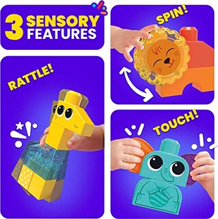 Foto 3 | Venta Internacional - Juguete De Construcción Mega Bloks Fisher Price Sensory Rock N Rattle