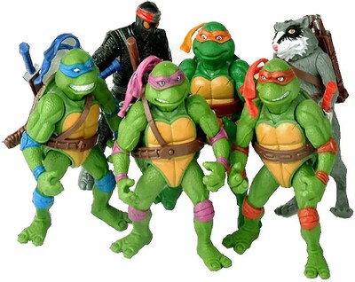 Foto 1 | Venta Internacional - Figura De Acción Para Niños, 6 Unidades Por Bolsa, Lovely Turtles, 12 Cm De Altura