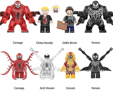 Foto 1 | Venta Internacional - Set De Minifiguras Building Block De La Serie Venom 2 Superhero De 8 Piezas