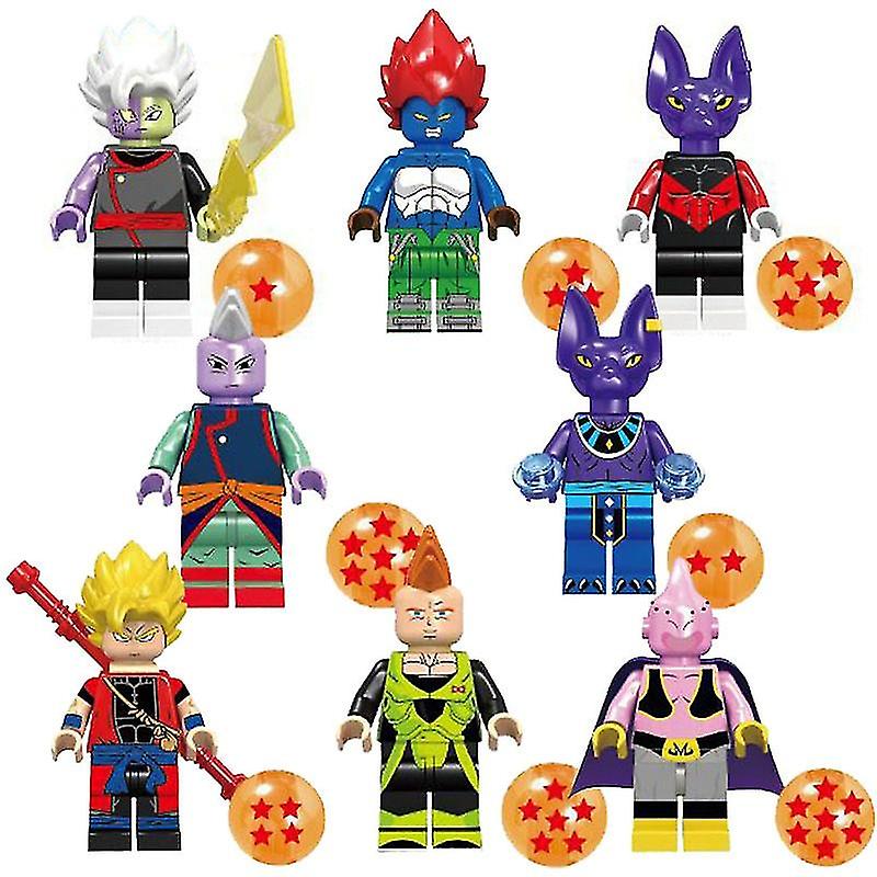 Foto 2 pulgar | Venta Internacional - Building Blocks Sajy Anime Dragon Ball Z Guko Gogeta, 8 Piezas