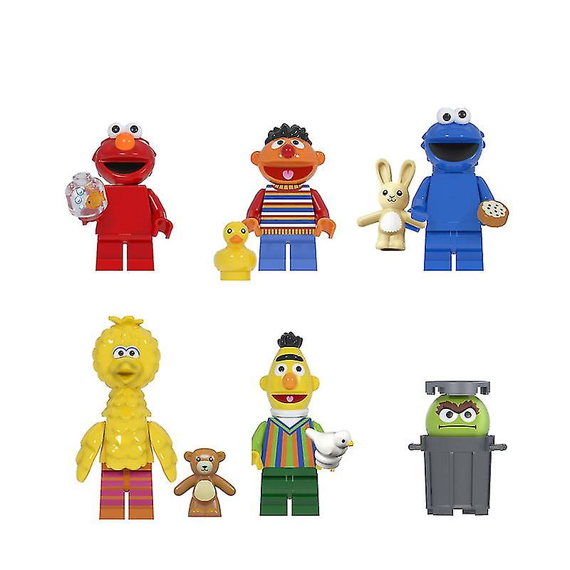 Venta Internacional - Bloques De Construcción Ensamblados Para Niños Con El Personaje De Sesame Street