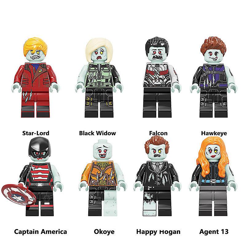 Venta Internacional - Set De Minifiguras Zombies Marvel Heroes De 8 Piezas Para Niños A Partir De 5 Años