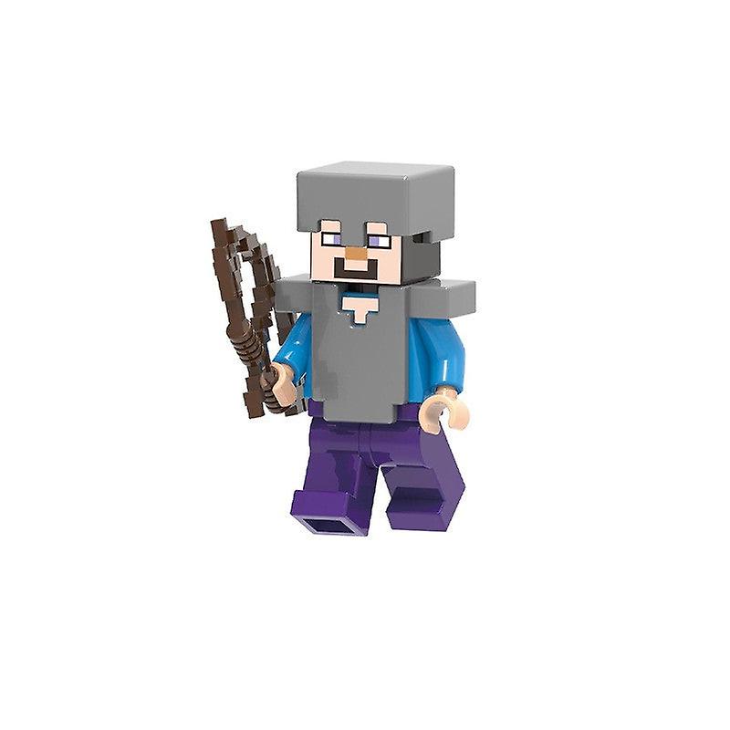 Foto 4 pulgar | Venta Internacional - Set De Minifiguras, Colección De Figuras De Acción De Juguete Minecraft, 8 Piezas