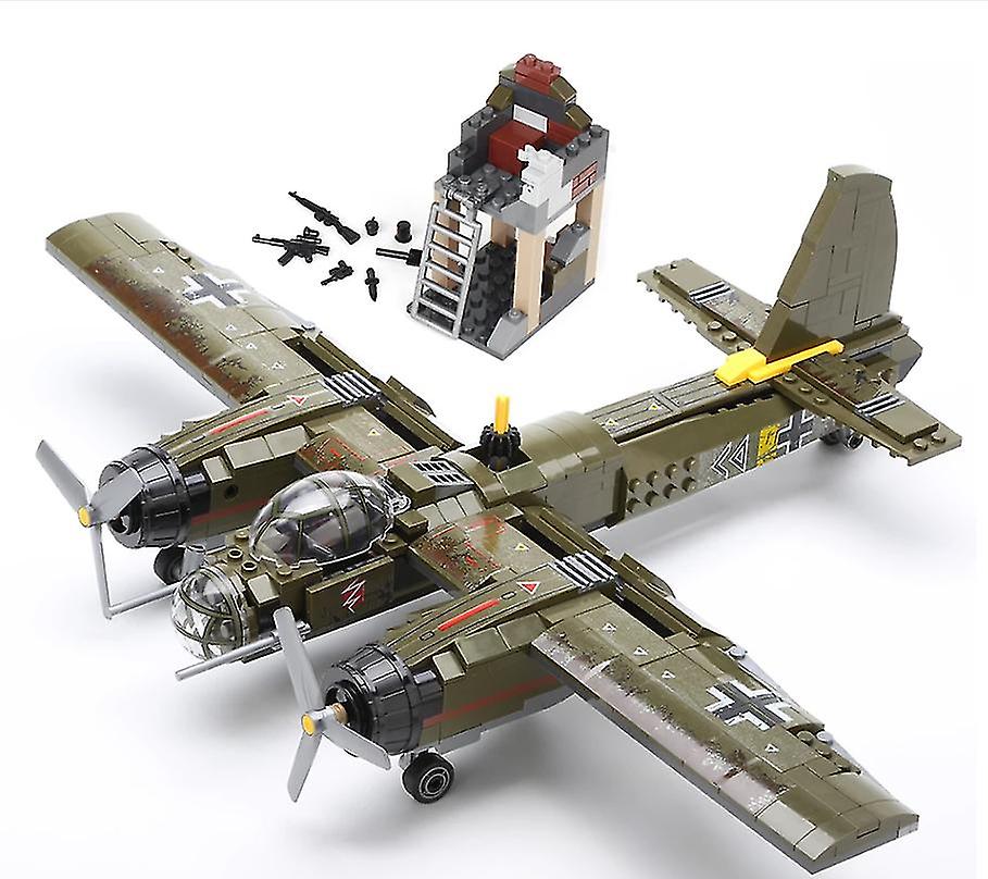 Venta Internacional - Bloque De Construcción: Avión Militar Ju-88 Bombardeo 559 Piezas